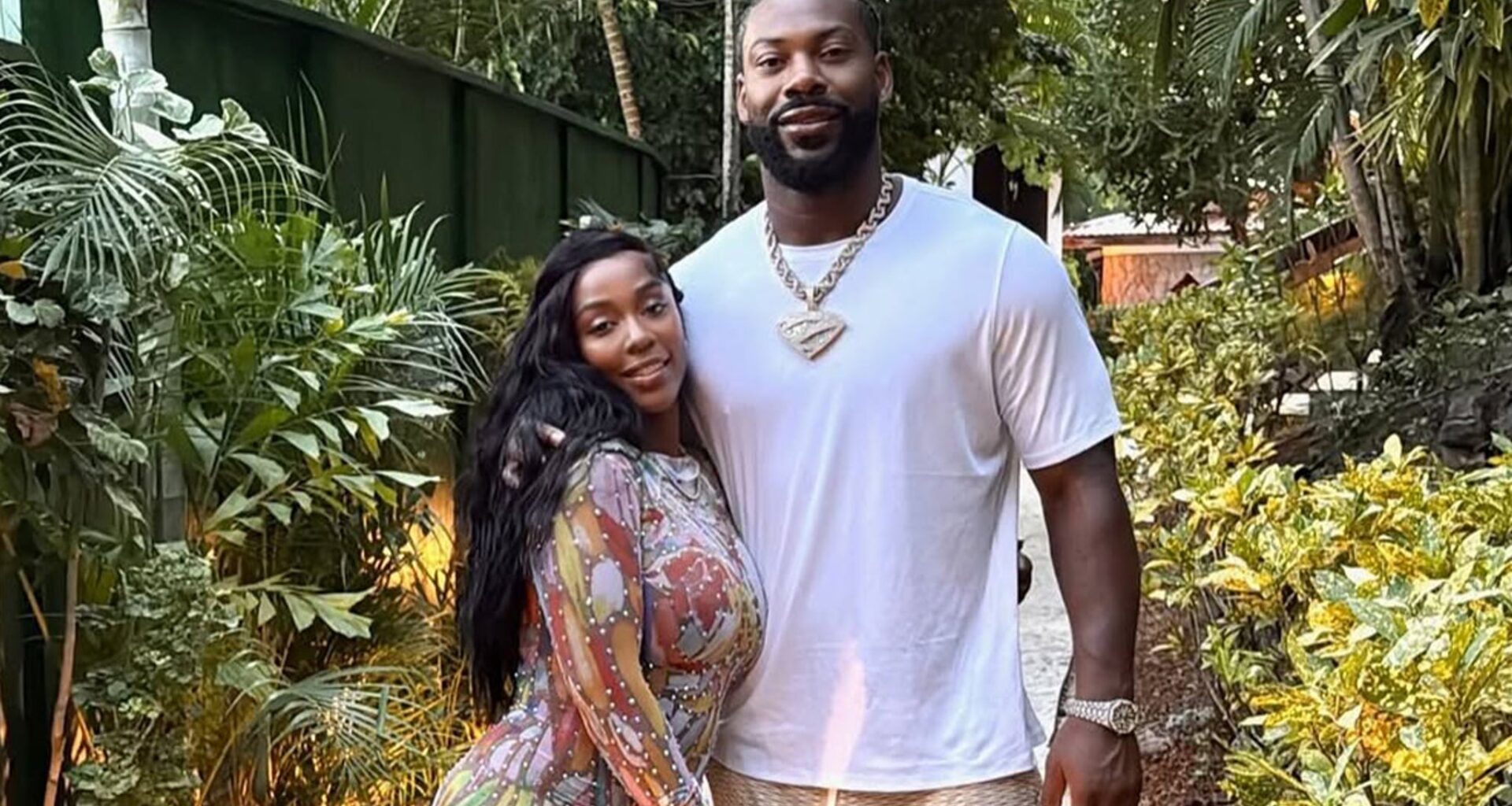 NFL's Za'Darius Smith, Kash Doll Back Together For Romantic St. Lucia Vacation