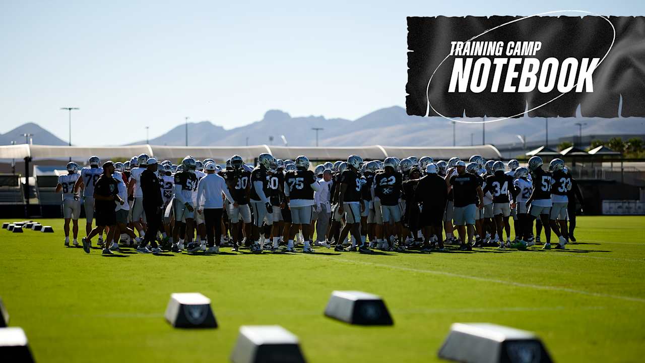 Training Camp Notebook 8/1: Depth beginning to reveal itself - Raiders.com