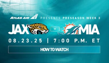 Preseason Week 3, How to Watch Jacksonville Jaguars vs. Miami Dolphins