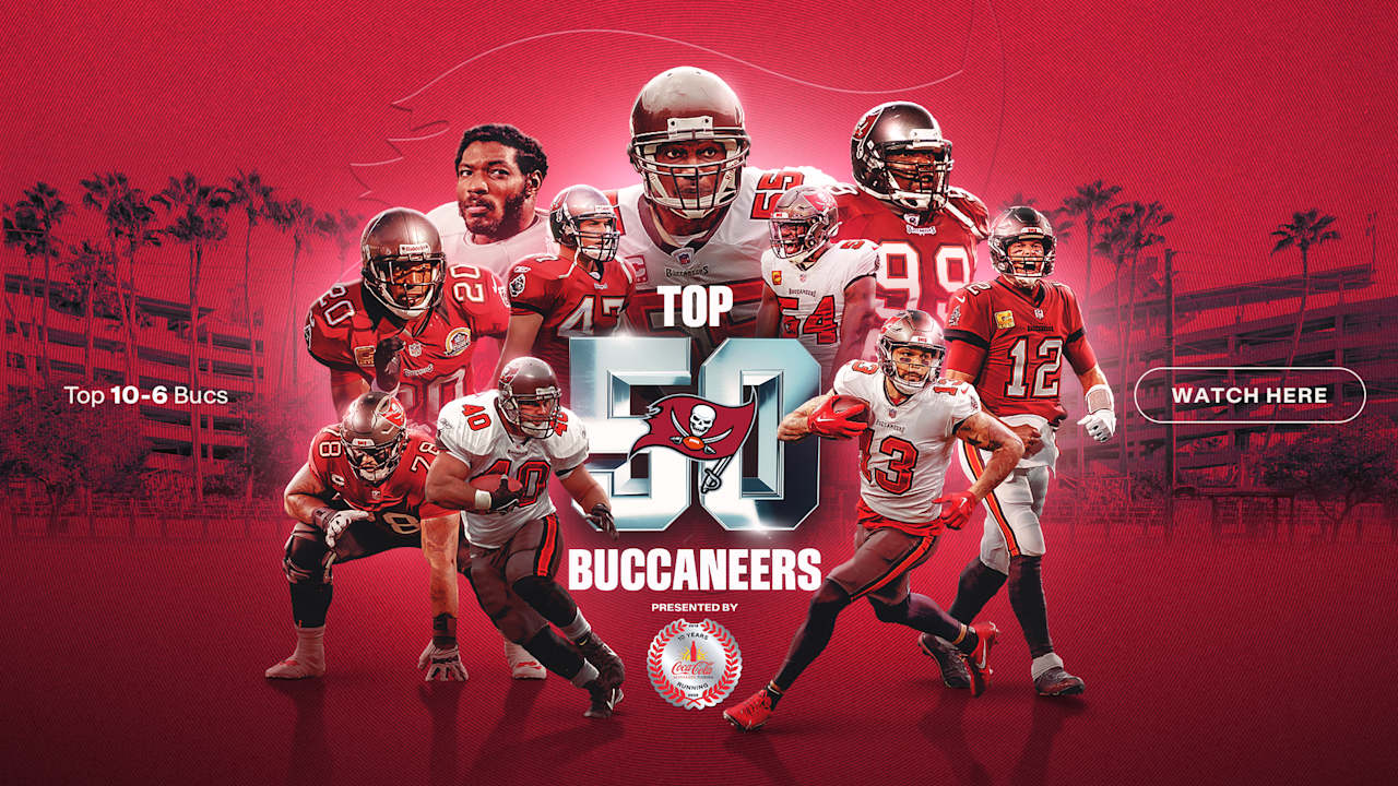 50 Seasons, Top 50 Tampa Bay Buccaneers Revealed: 10-6