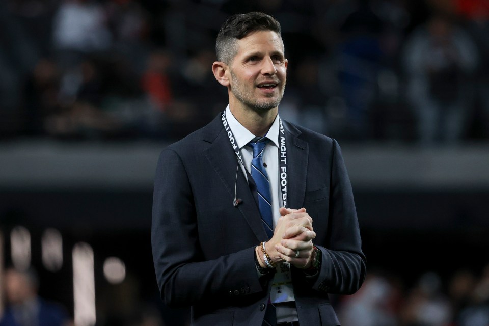 ESPN commentator Dan Orlovsky at an NFL game.