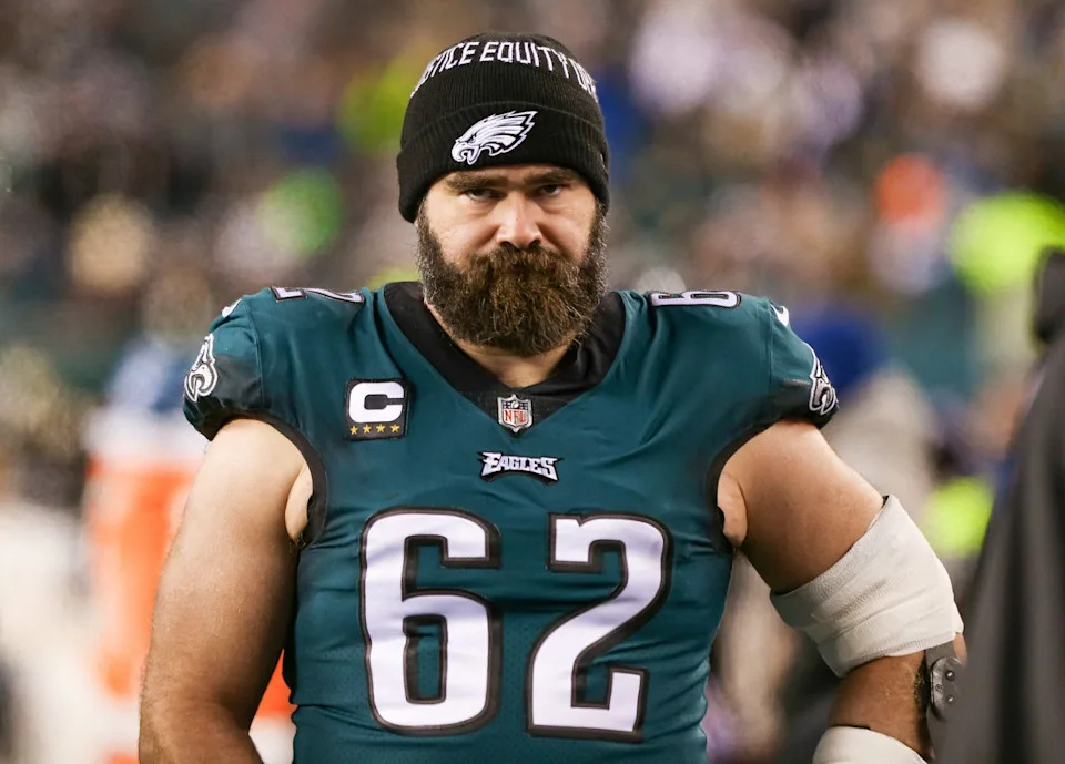 Jason Kelce on NFL field