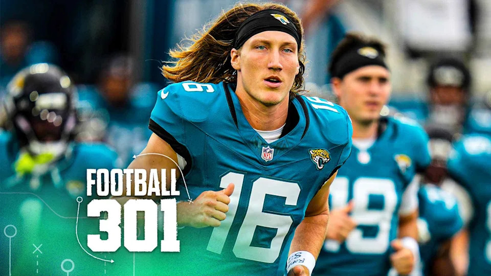 Jacksonville Jaguars quarterback Trevor Lawrence (16) takes the field during player introductions before the first half of an NFL preseason football game against the Pittsburgh Steelers, Saturday, Aug. 9, 2025, in Jacksonville, Fla. (AP Photo/John Raoux)