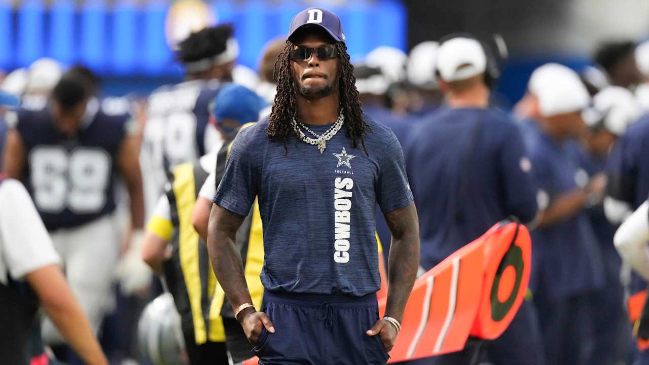 Inactive CeeDee Lamb takes hit, draws penalty in Cowboys’ preseason loss to Rams