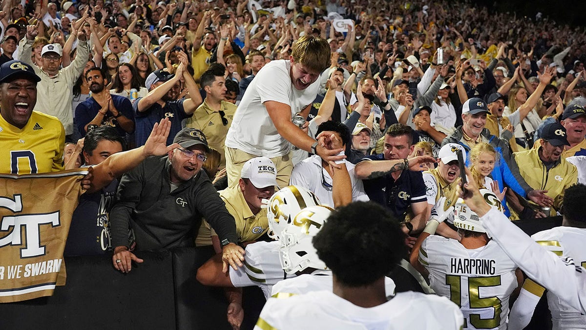 Georgia Tech fans go wild