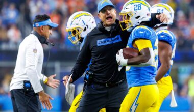 Chargers 2025 player stats following Preseason Week 1