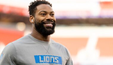 Lions ‘keeping in touch’ with Za’Darius Smith as training camp continues