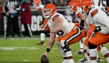 Browns injury: Ethan Pocic leaves Rams game with leg injury