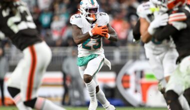 Dolphins running back room - The Splash Zone 8/30/25