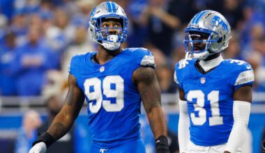 What should the Detroit Lions do at EDGE after Ahmed Hassanein injury?