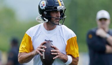 Steelers QB Aaron Rodgers is leaning into what might be his final training camp