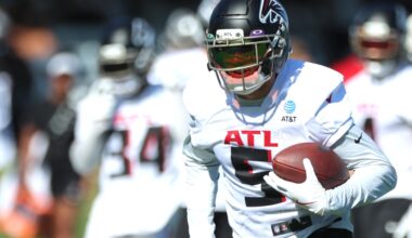 Falcons training camp joint practice observations: Atlanta dominates Day 1