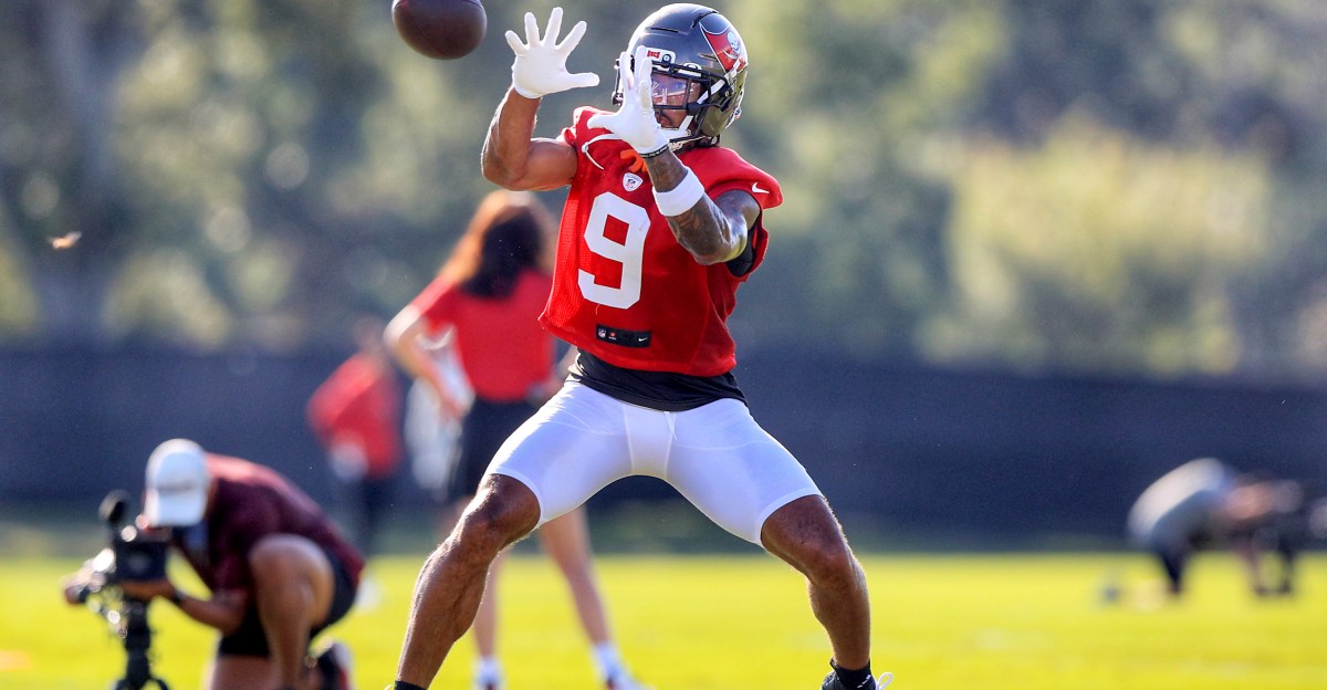 Bucs wide receiver Emeka Egbuka is the talk at training camp
