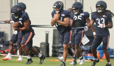 Chicago Bears training camp: Game week preparations begins as the Miami Dolphins come to town