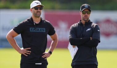 The Eagles are facing some challenges at the end of training camp