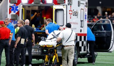 Lions, Falcons forfeit final quarter after Morice Norris taken off in ambulance