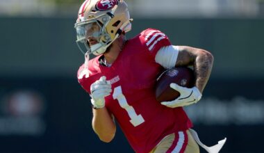 49ers-Raiders: Brock Purdy, Ricky Pearsall show they have weapons