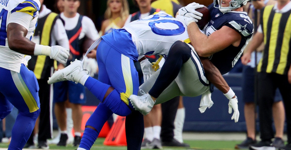 Which Rams climbed up the depth chart after season opening win?