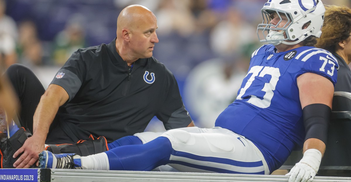 Colts OT Blake Freeland fractures leg in Saturday’s preseason game
