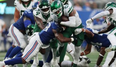 New York Giants DC Shane Bowen: ‘Flashes’ of good run defense