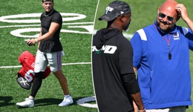 Takeaways from Giants' joint practice with Jets as Jaxson Dart impresses