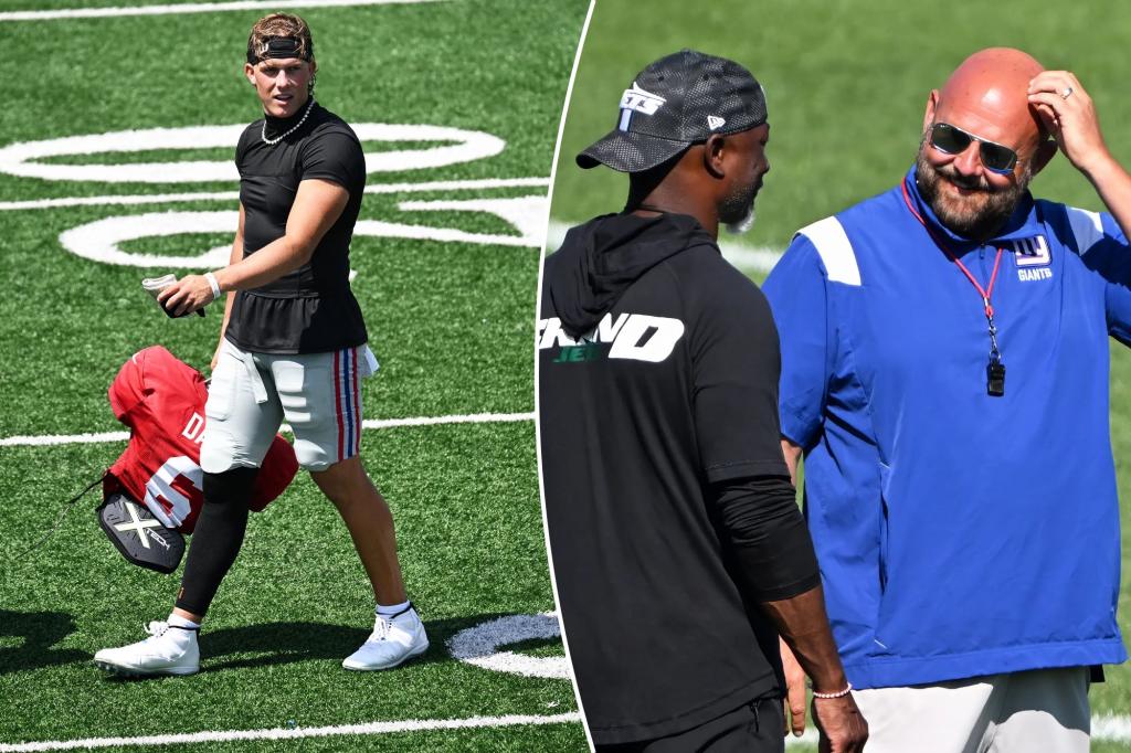 Takeaways from Giants' joint practice with Jets as Jaxson Dart impresses