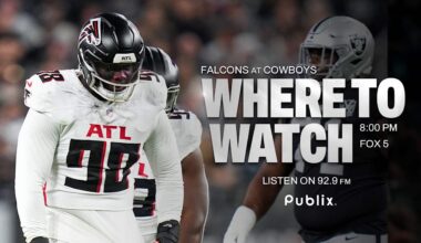 Where to watch Atlanta Falcons vs. Dallas Cowboys