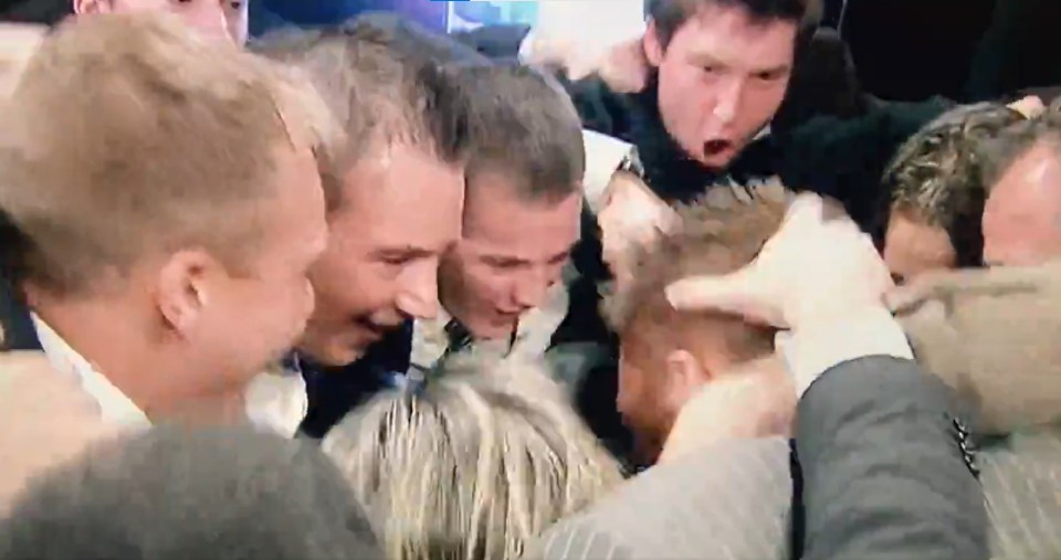 Gronk celebrated wildly with his family after being drafted in 2010