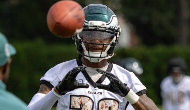 This cornerback had the highlight of practice