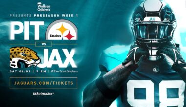 Jaguars preseason opener vs. Steelers on Saturday – 104.5 WOKV