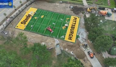 Mini turf field installed outside Acrisure Stadium for 2026 NFL Draft – WPXI