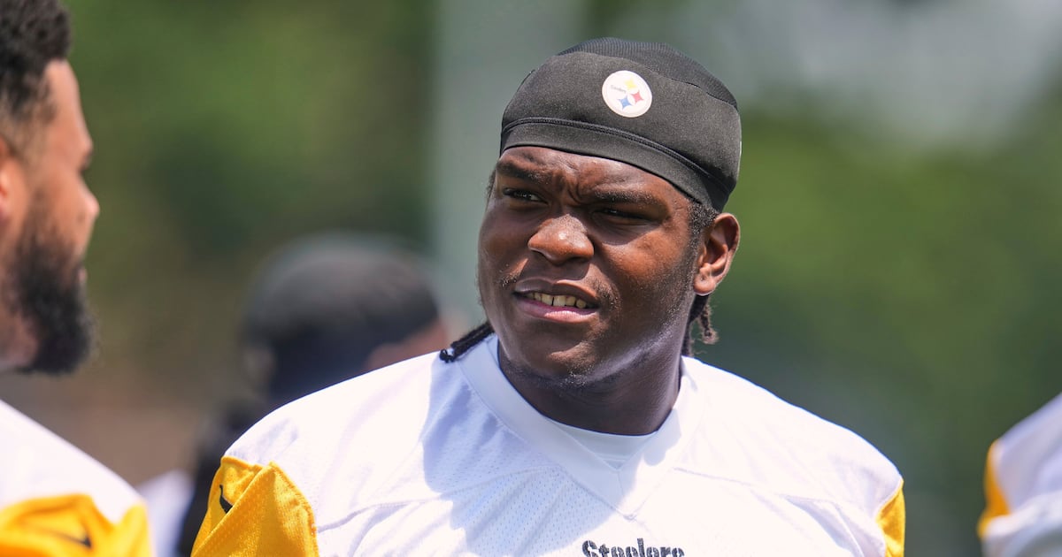Steelers’ Broderick Jones explains adjustment to left tackle