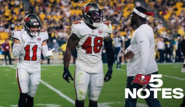 5 Notes From Buccaneers vs. Steelers