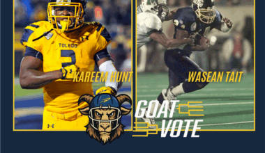 Toledo football 'GOAT Vote' 1st round: Kareem Hunt vs. Wasean Tait