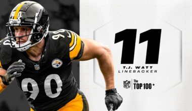 Watt ranked No. 11 in the NFL Top 100 List