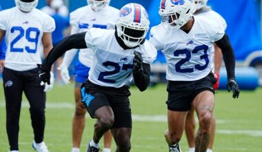 Bills CBs Christian Benford, Tre’Davious White exit practice early