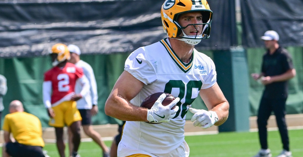 Ascending tight end John FitzPatrick has been on the Packers’ radar since 2022