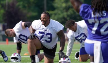 Buffalo Bills LT Dion Dawkins sidelined with aggravated back