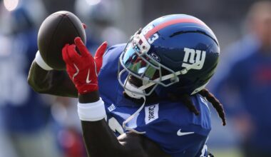New York Giants roster moves: Dyontae Johnson, Montrell Washington, Zach Pascal among first 8 cuts