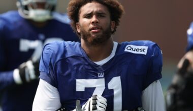 ‘Level-headed’ Giants rookie OT Marcus Mbow showing he belongs