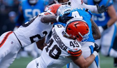 Browns defensive snap counts vs. Panthers: Carson Schwesinger’s impact
