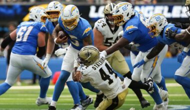 Who was the Saints’ breakout player vs. the Chargers?