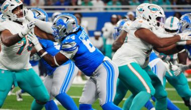 Lions vs. Dolphins snap counts, rep order observations