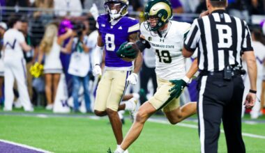 Rams Fight but Fall to Huskies, 38-21
