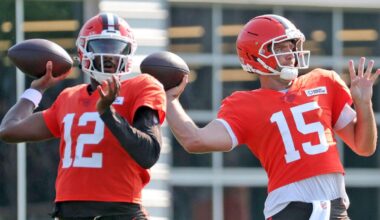 Eagles-Browns joint practice takeaways: Cleveland QB battle has clear favorite; Dillon Gabriel finishes strong