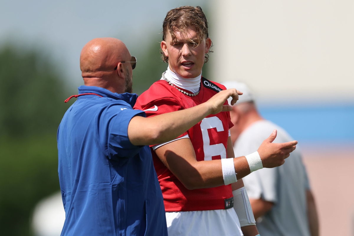 Brian Daboll Blocks Jaxson Dart’s Path to Giants’ QB1 Spot Amid Russell Wilson Retirement Talk