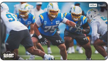 Harbaugh Gives Update on Starting Offensive Line