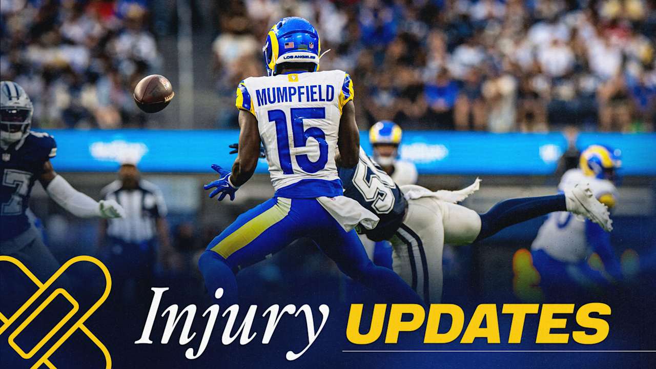 Rams quarterback Matthew Stafford's (back) workout plan, running back Ronnie Rivers (ribs) and tight end Anthony Torres (ankle) 'out for a little bit of time,' wide receiver Konata Mumpfield (ankle) cleared