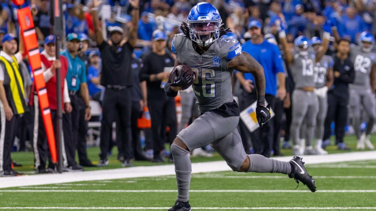 2025 NFL Futures bets, predictions, top player props: Running back prop bet picks for Gibbs, Warren, Hall