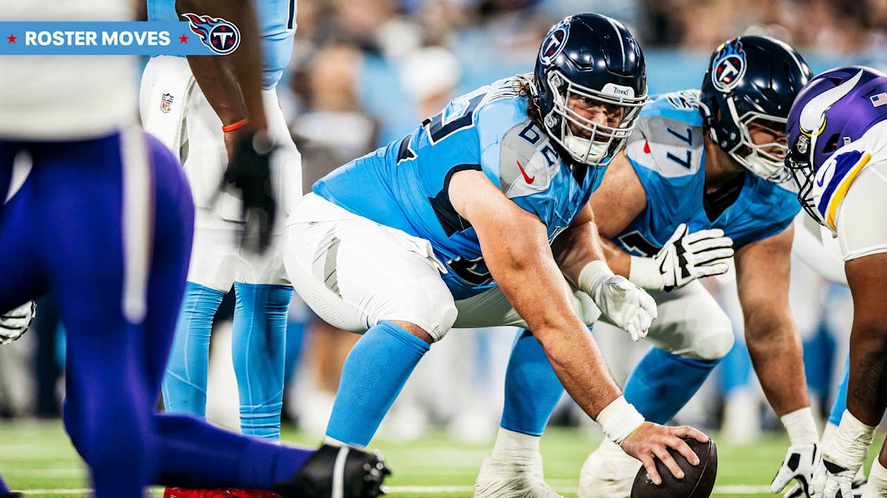 Titans Add Three to the Team’s Practice Squad, and the Group Includes Center Corey Levin